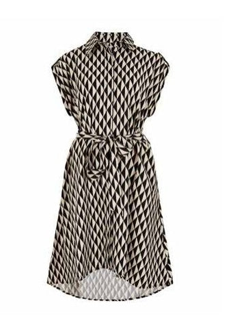 Geo Pattern High Low Dress