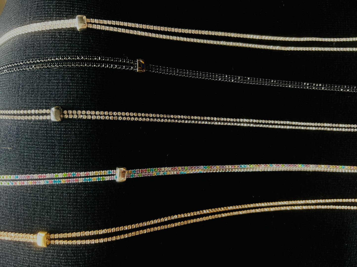 Hematite & Black Diamond Crystal LARIAT