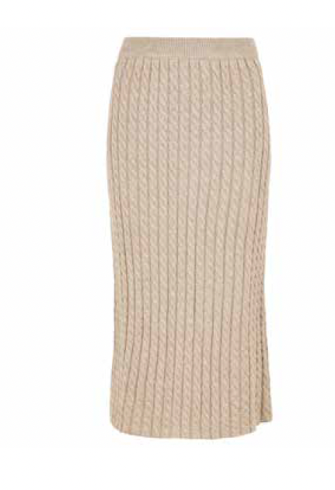 THE MAGIC SKIRT! Aran Knitted Midi Skirt