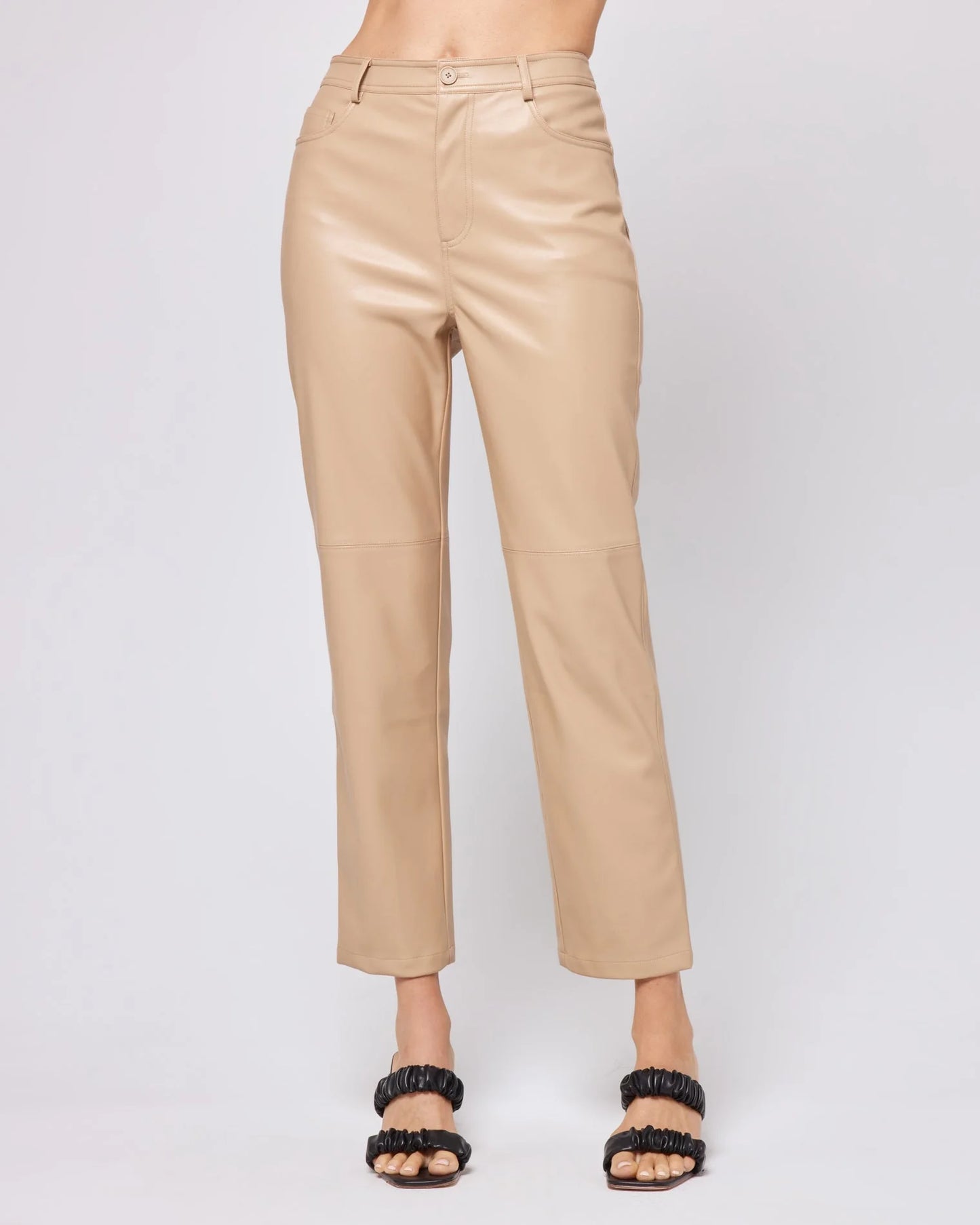 Quincey Pant - Tan Vegan