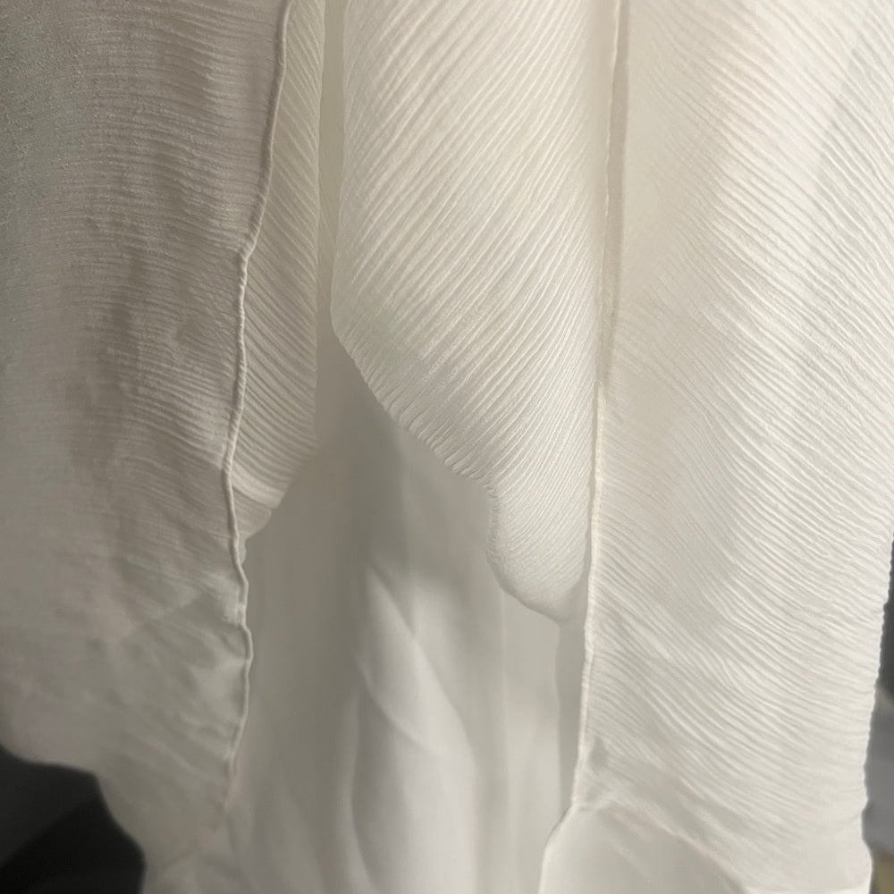 Silk and Sequence White Dress