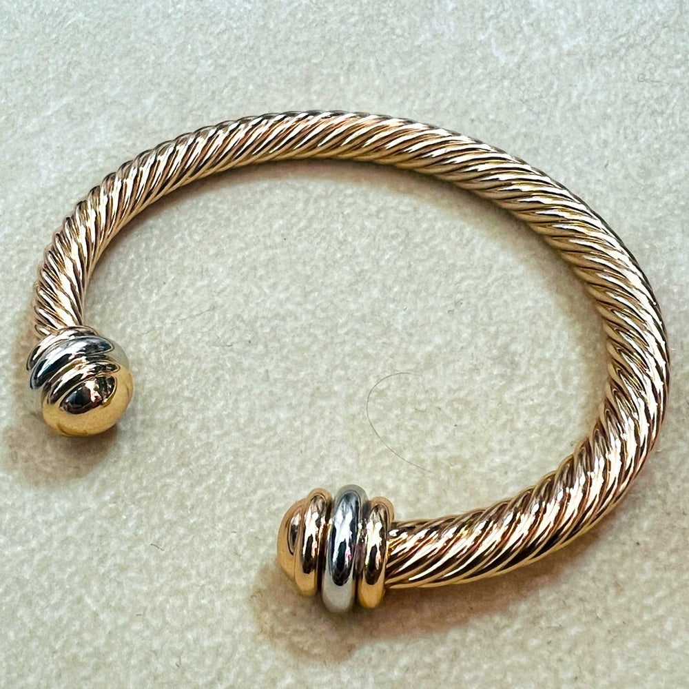 ⭐️🎉HOST PICK 🎉⭐️ Golden Cuff -Twisted Rope Cuff Bracelet
