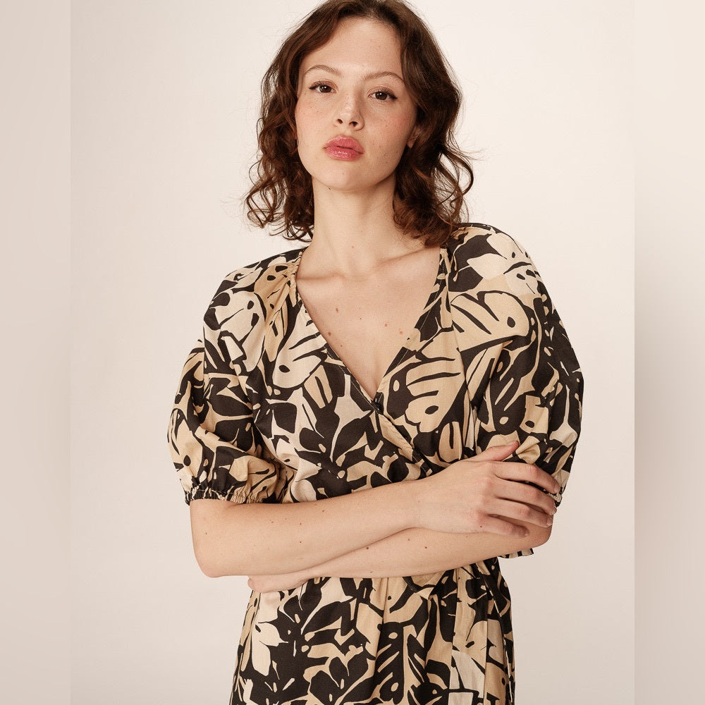 Grace & Mila - SHORT DRESS BEIGE PAVANE