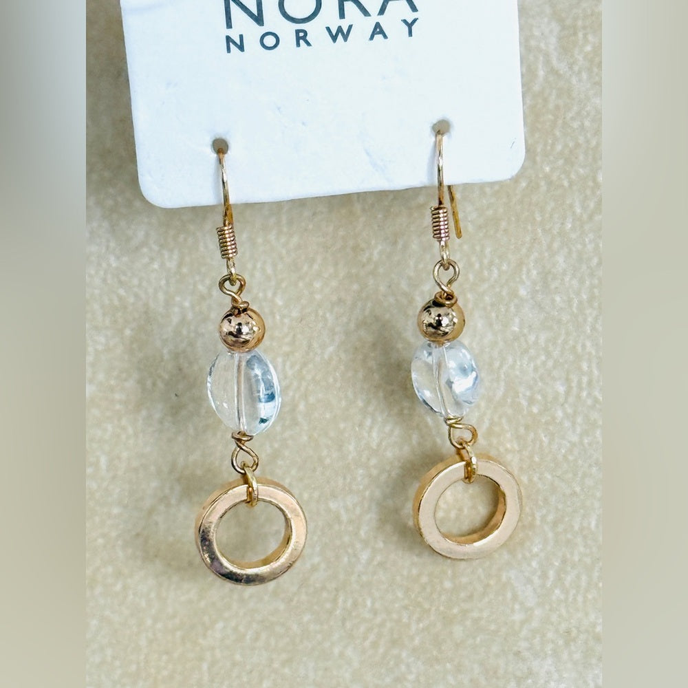 Gold And clear Dangles