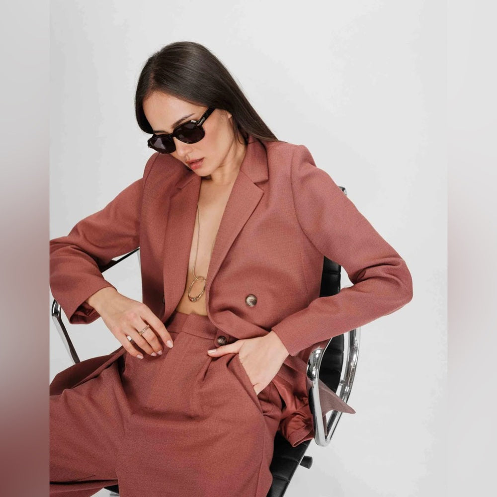 Grace & Mila - The PARFAITE tailored blazer TERRACOTTA