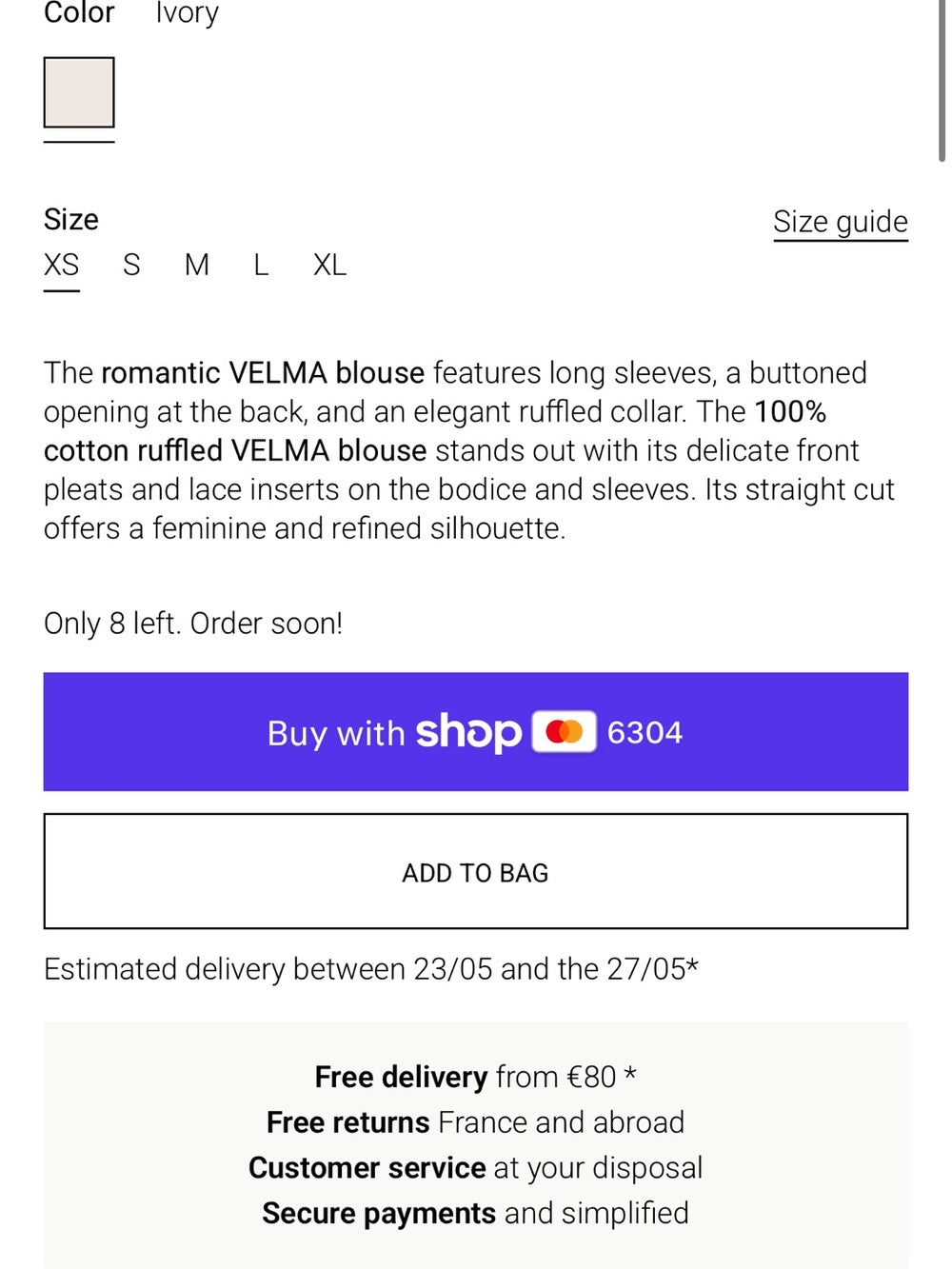 Grace & Mila - Velma Round Blouse