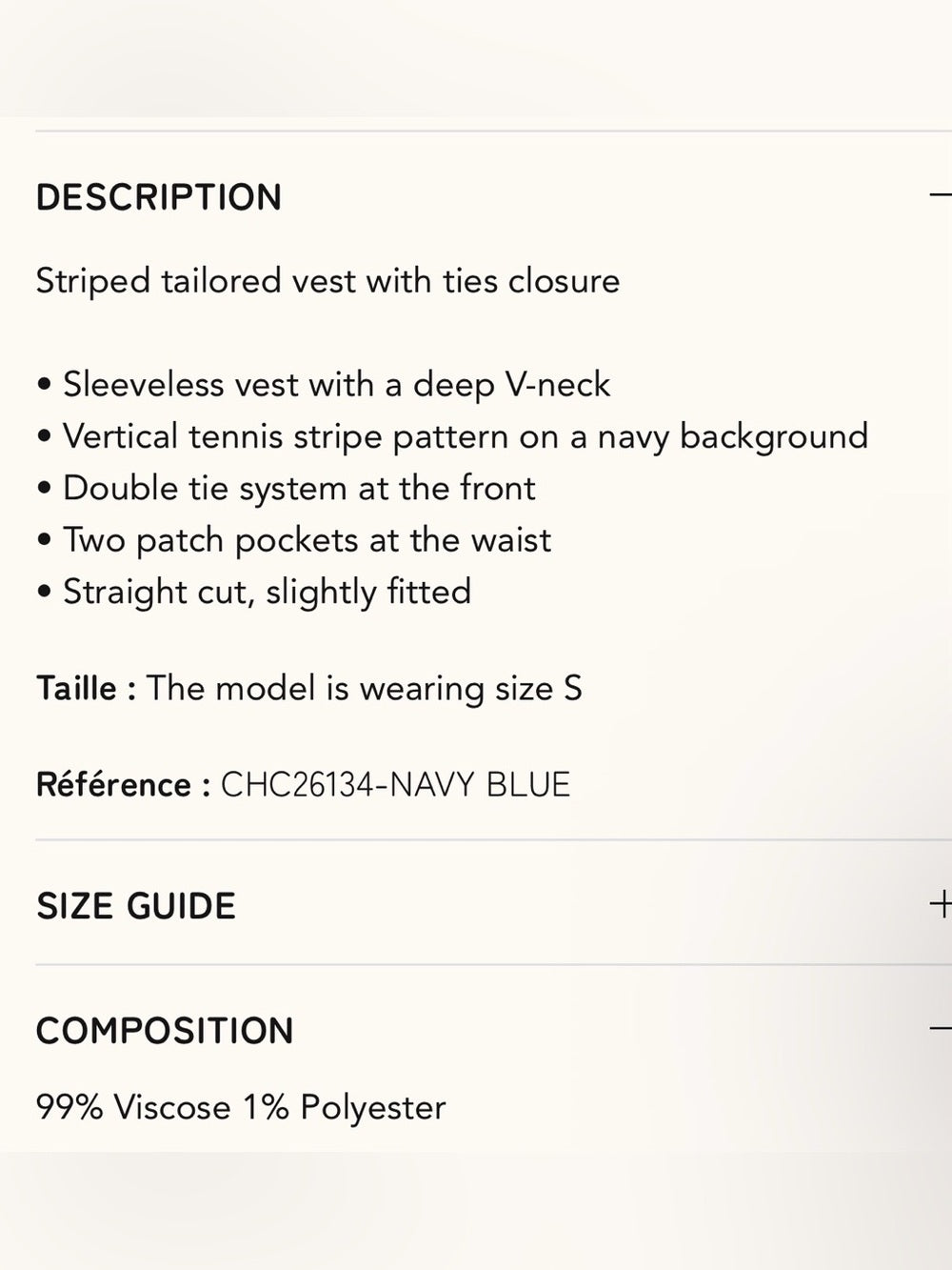 FRNCH 🇫🇷- NAVY BLUE BLAZER VELESIA