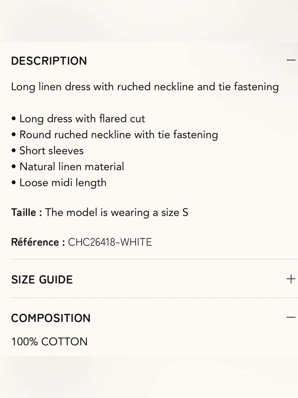 FRNCH 🇫🇷- NATALE DRESS WHITE