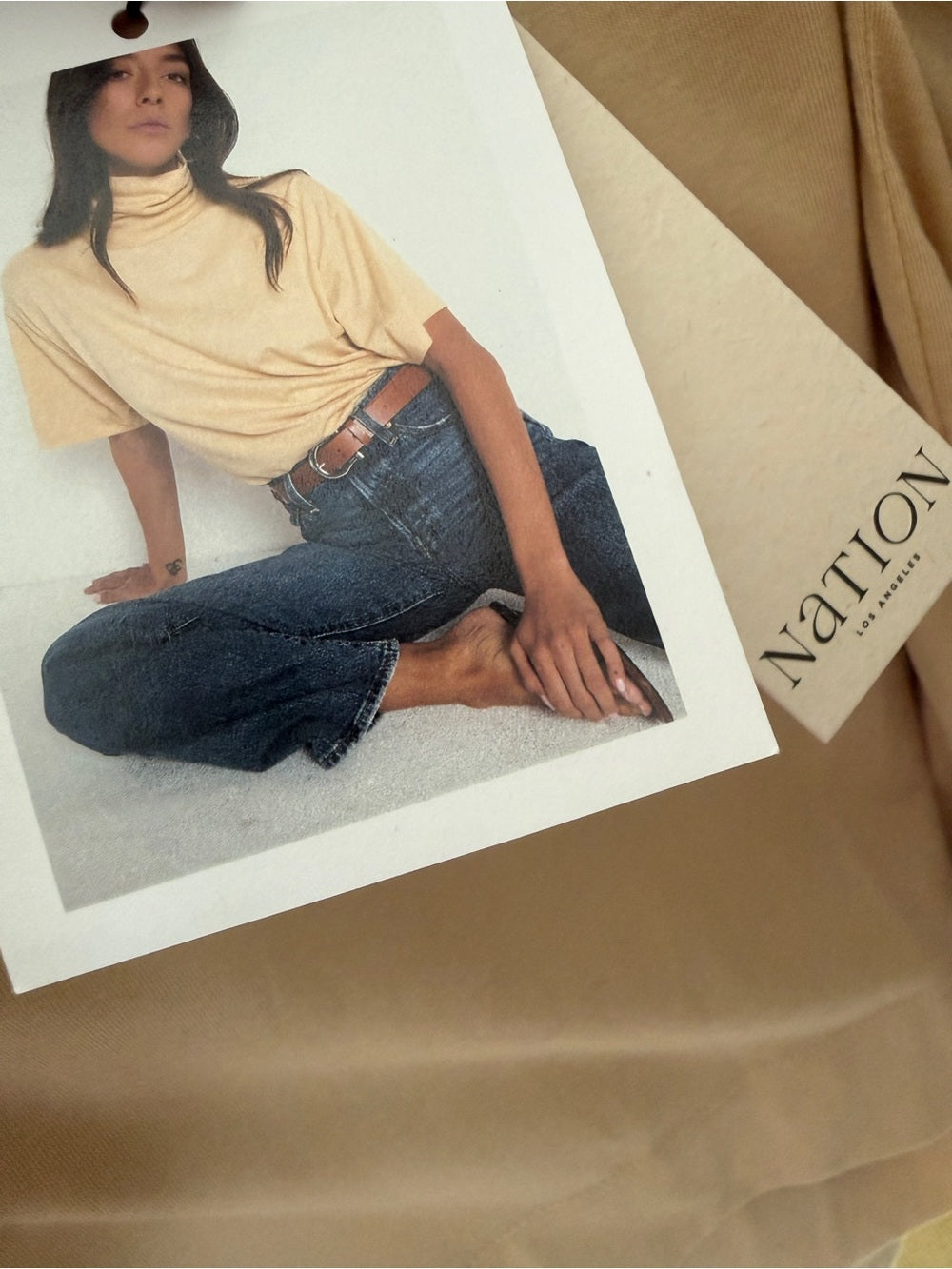 Nation Ltd - FABLE TURTLENECK TEE BUTTERSCOTCH,