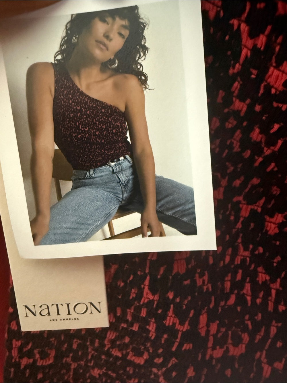 Nation Ltd - 11396NPSP SUNNY ONE SHOULDER TANK DANCING FLORAL FLORA
