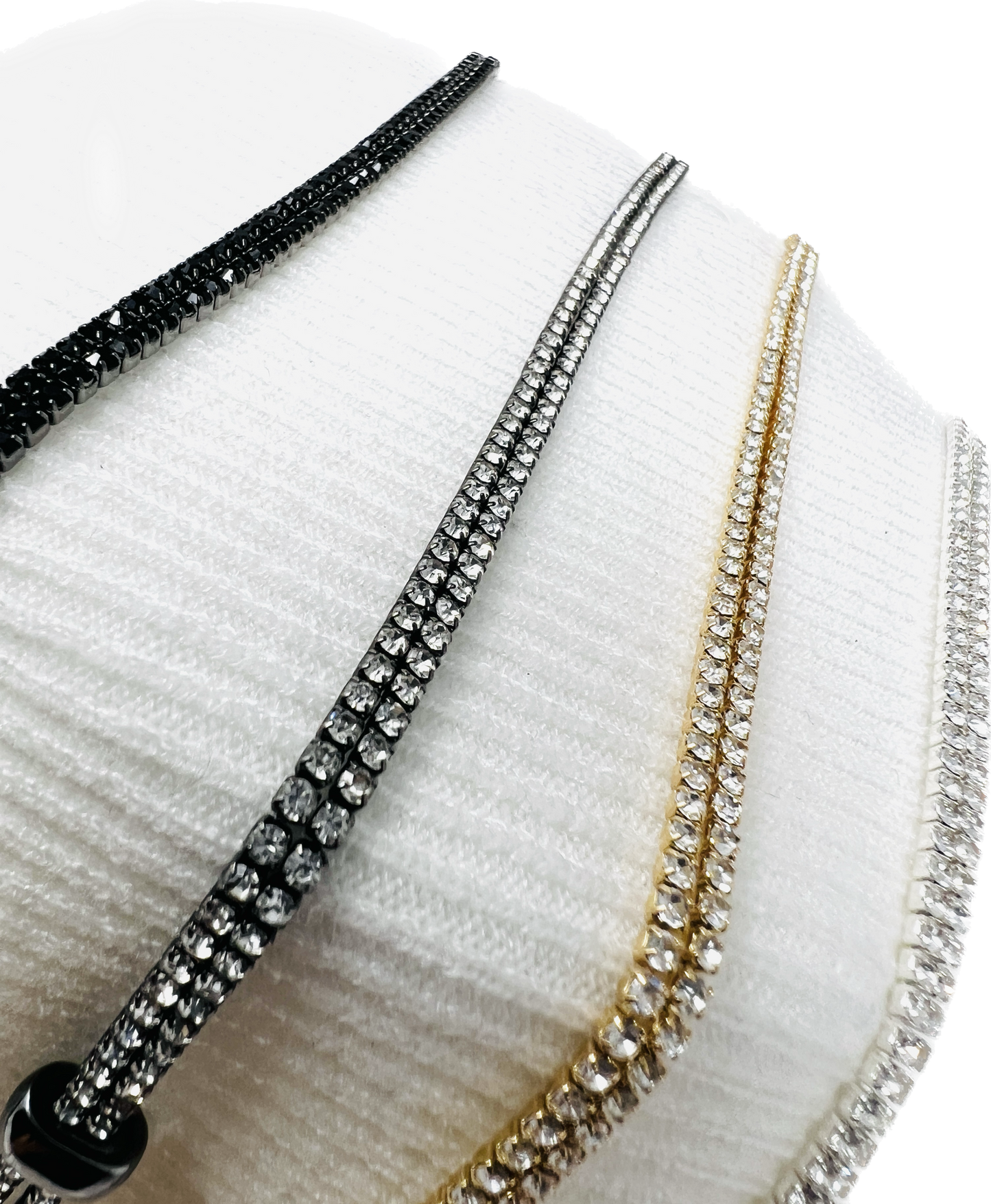 Hematite & Black Diamond Crystal LARIAT