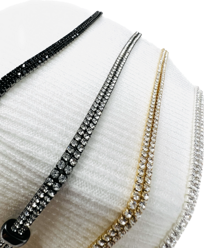 Hematite & Black Diamond Crystal LARIAT