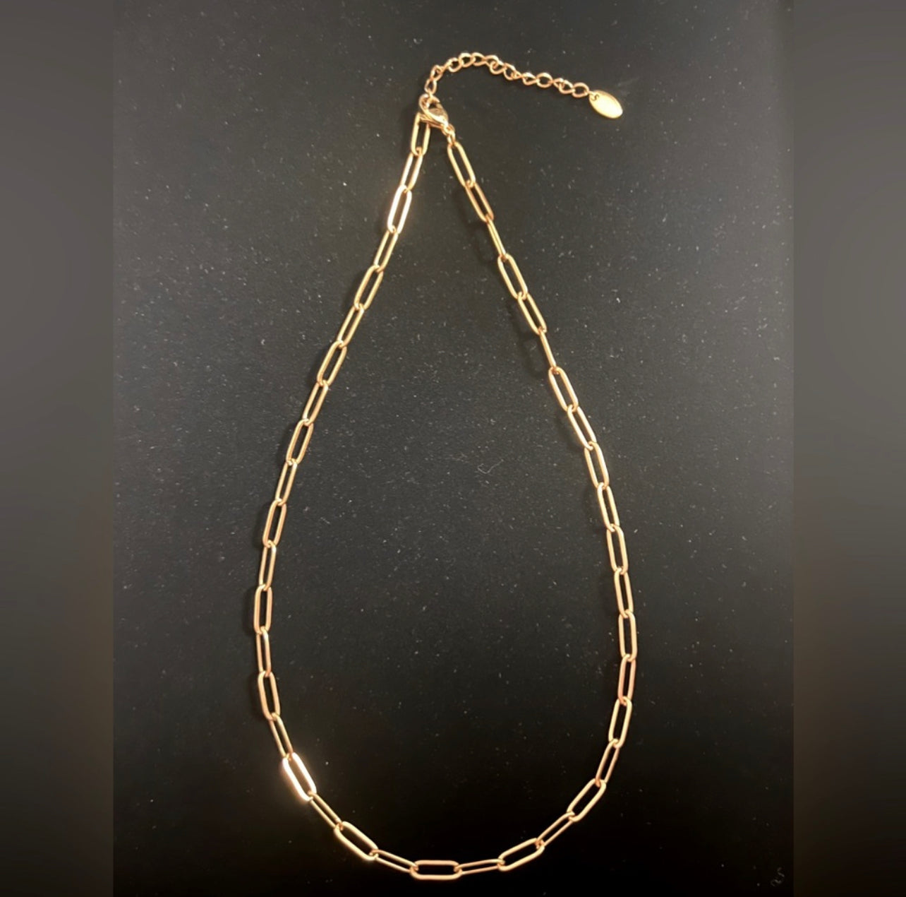 18Kt &14Kt Dainty Gold Plated Flat Paperclip Chains