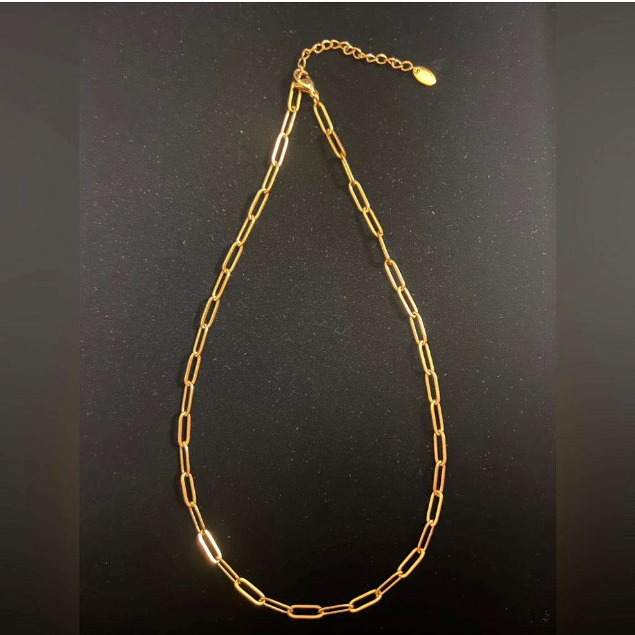 18Kt &14Kt Dainty Gold Plated Flat Paperclip Chains