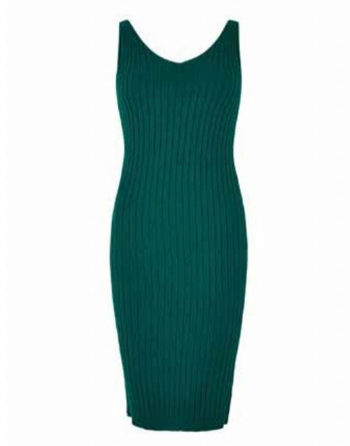 Emerald Green Knit Midi