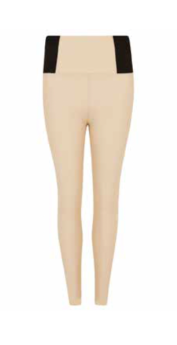 Ribbed Elastic Waist Vegan Legging