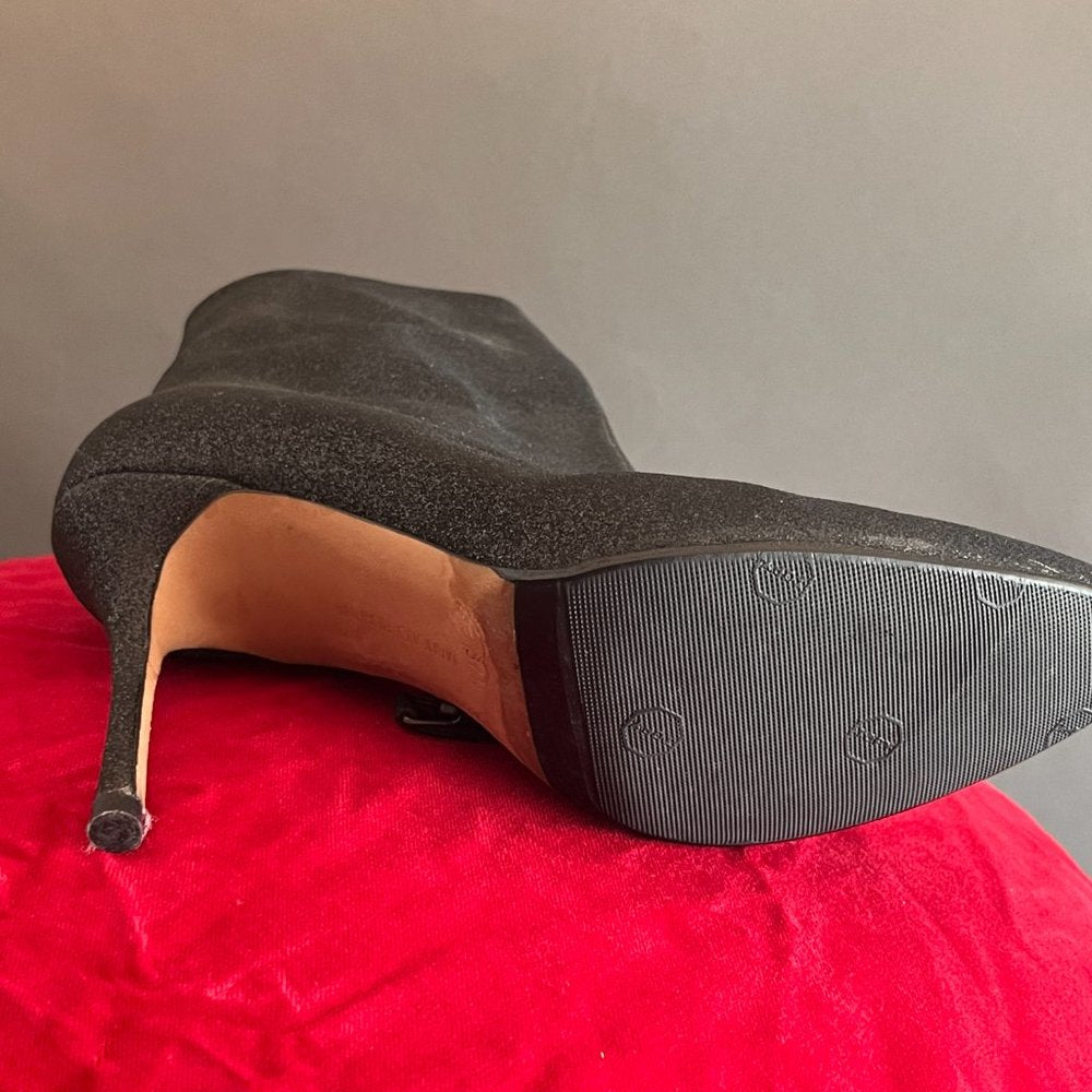 Glitter Bootie Manolo Blahniks