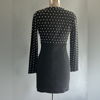 Bebe Black Dress with Pearl details