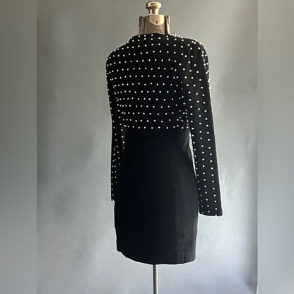 Bebe Black Dress with Pearl details