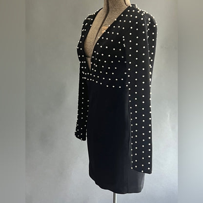 Bebe Black Dress with Pearl details