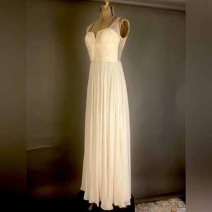 Silk and Sequence White Dress
