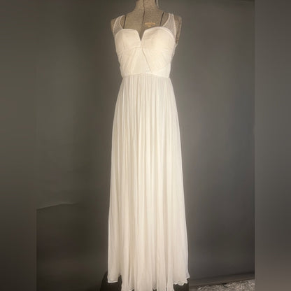 Silk and Sequence White Dress
