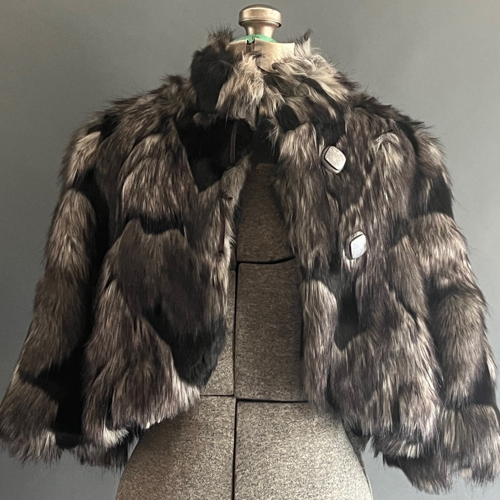 Faux Fur Bolero Jacket - Eurpoean- La Fee Maraboutee