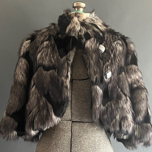 Faux Fur Bolero Jacket - Eurpoean- La Fee Maraboutee