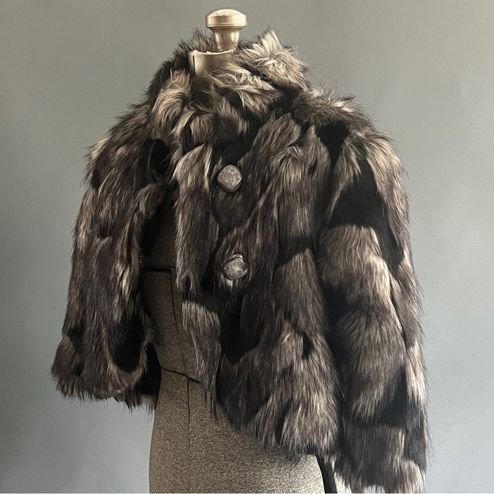 Faux Fur Bolero Jacket - Eurpoean- La Fee Maraboutee