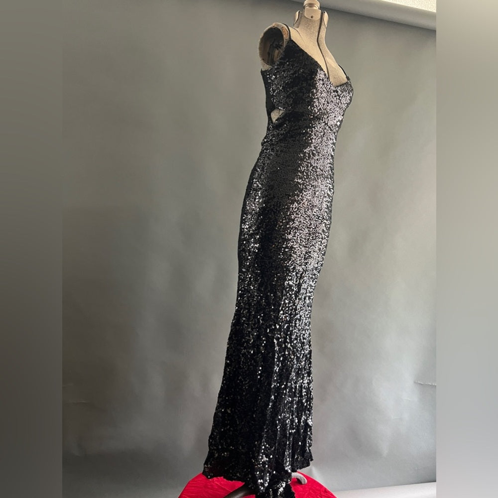 Stunning Black Sequence Gown