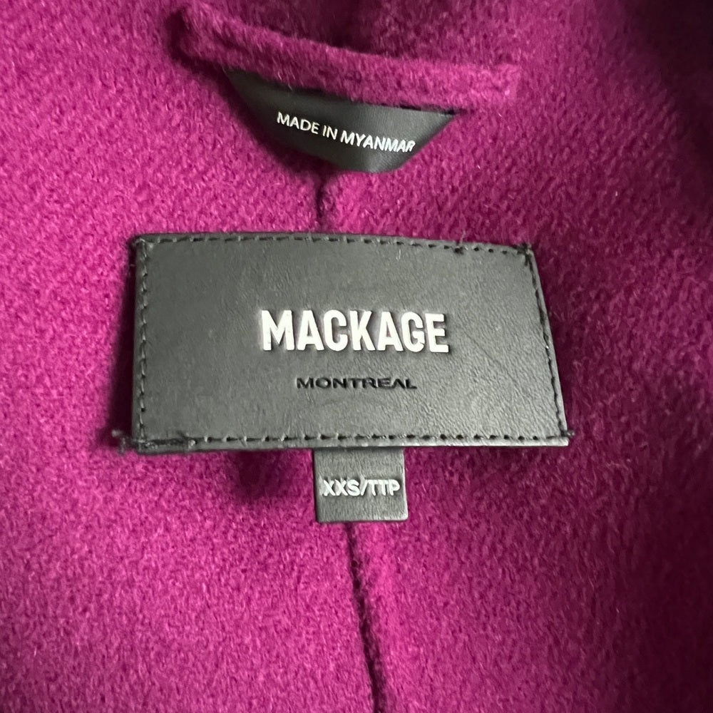 Mackage Eden Coat in Berry - Authentic