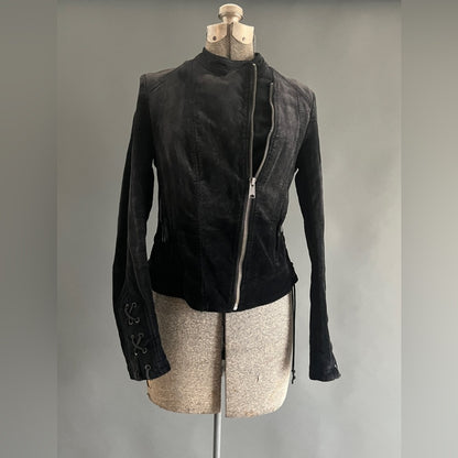 Free People Black velvet jacket