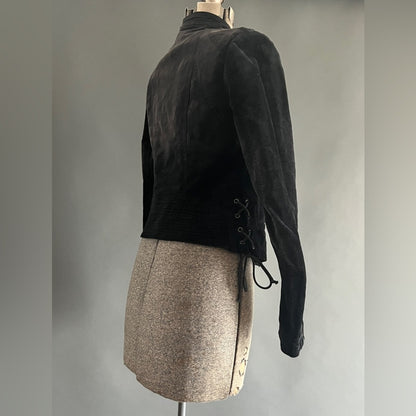 Free People Black velvet jacket