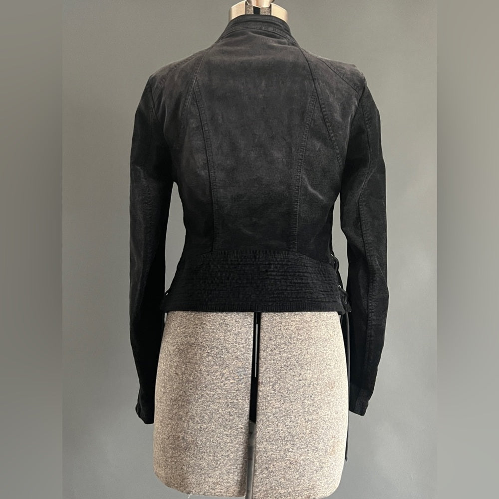 Free People Black velvet jacket