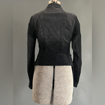 Free People Black velvet jacket