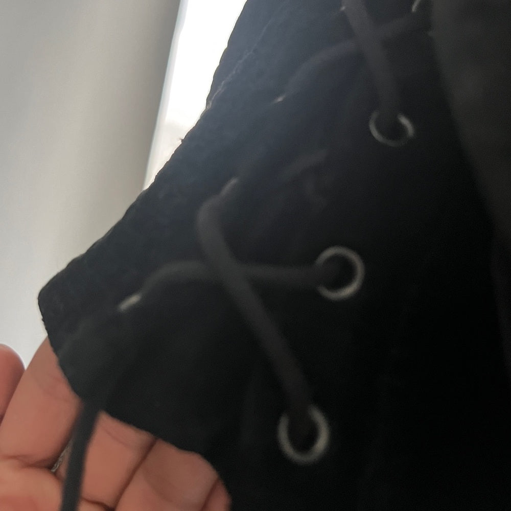 Free People Black velvet jacket