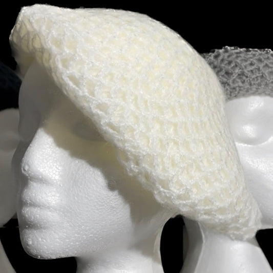 Gorgeous White Acrylic Soft Knit