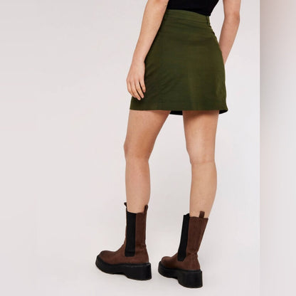 2024 Apricot- Patch Pocket Mini Skirt
