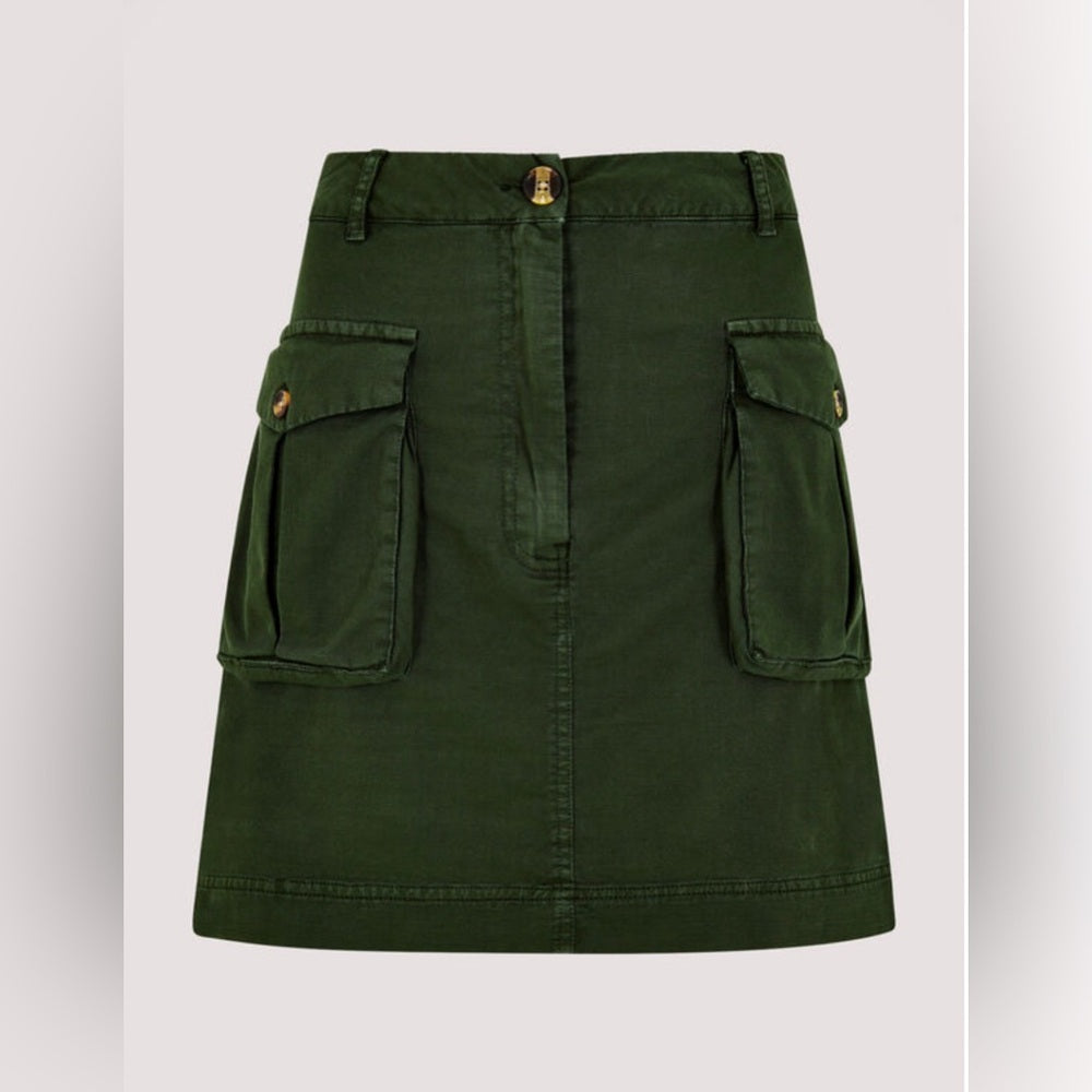 2024 Apricot- Patch Pocket Mini Skirt