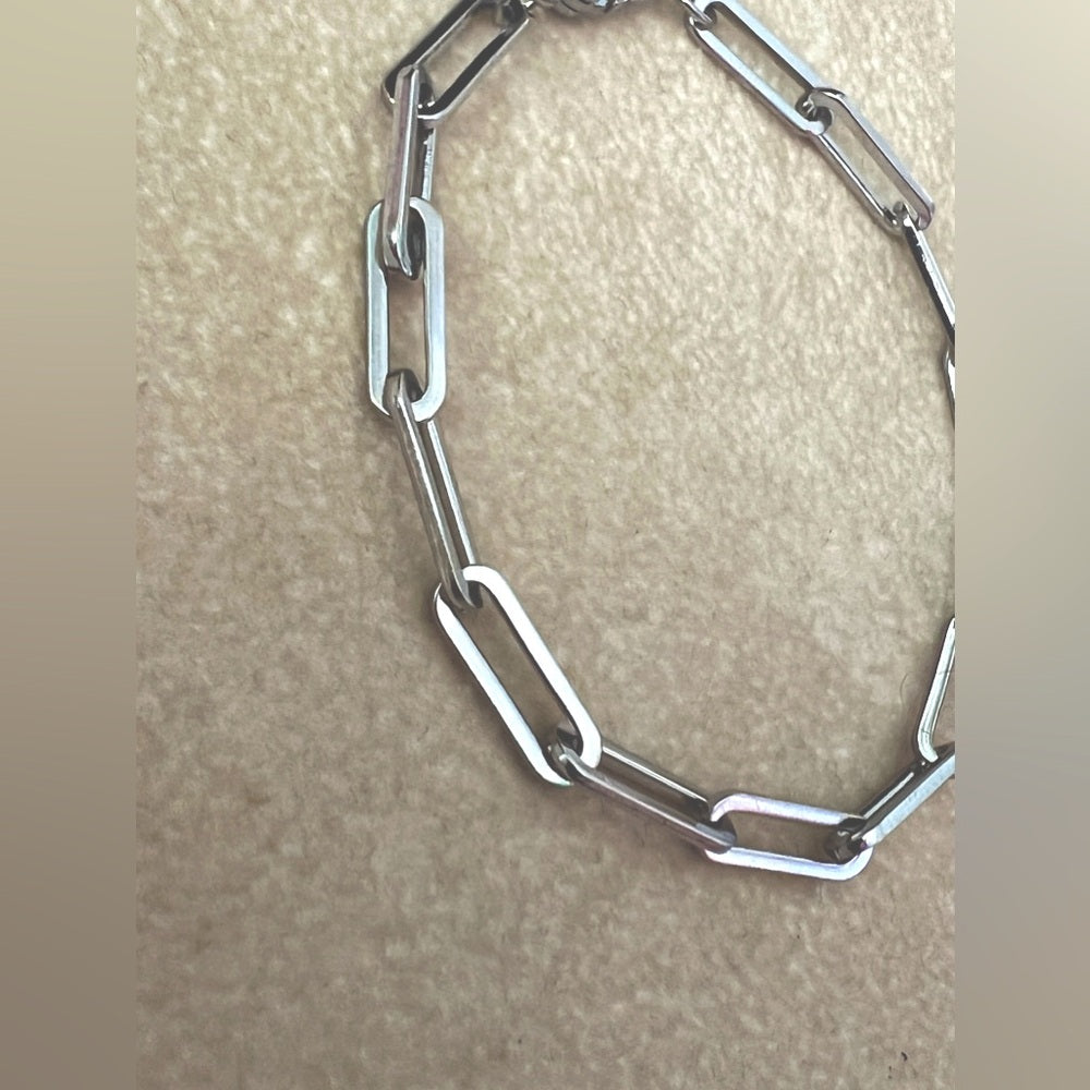SS Double Bracelet - Rolo & Paper Clip