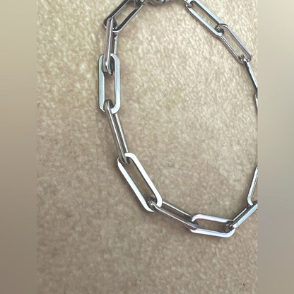 SS Double Bracelet - Rolo & Paper Clip