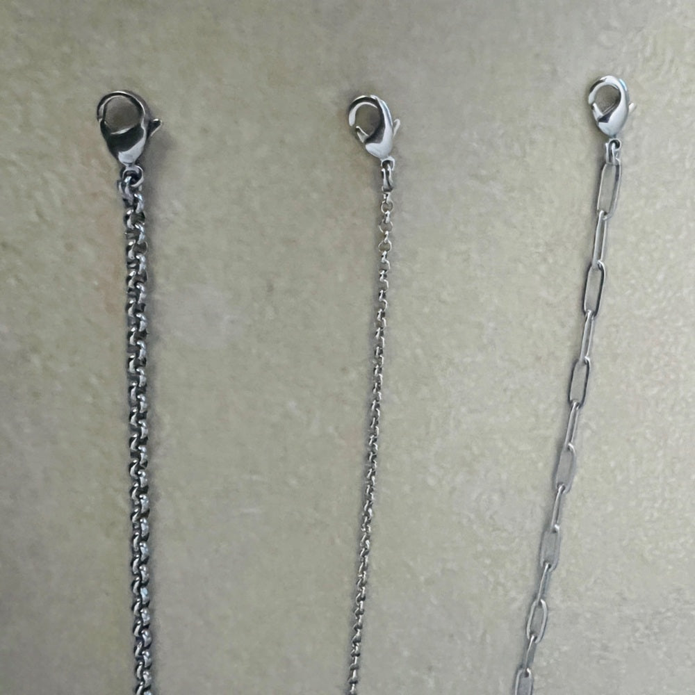 Your Choice: SS Anklets - Lg Rolo, Sm Rolo, Thin Paperclip