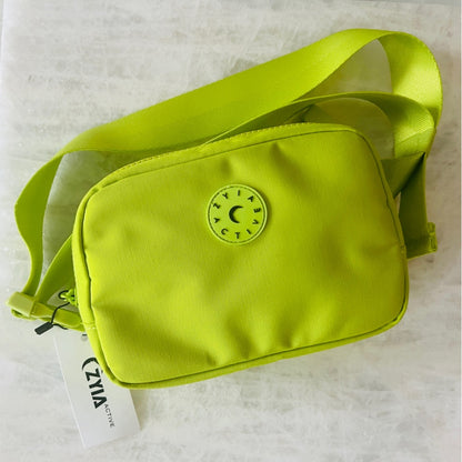 ZYIA - Lime Canvas Crossbody Bag
