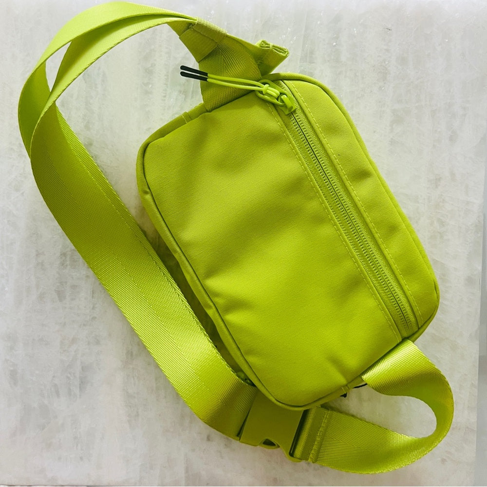 ZYIA - Lime Canvas Crossbody Bag