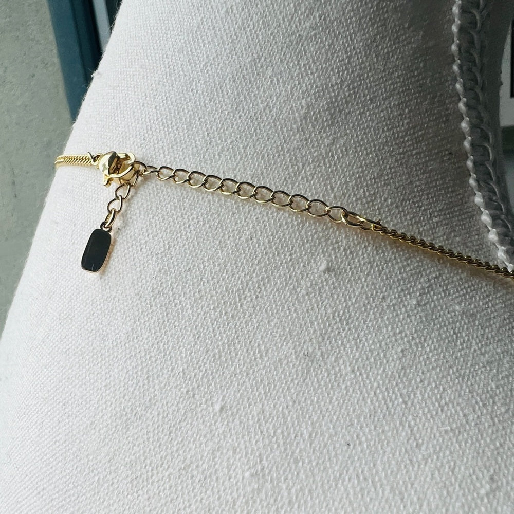 18Kt Dainty Gold Plated Brass Cuban Chain with Horsebit