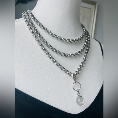 Custom 3 Tier Style Eleven Crystal Quartz BVG Inspirato Chain
