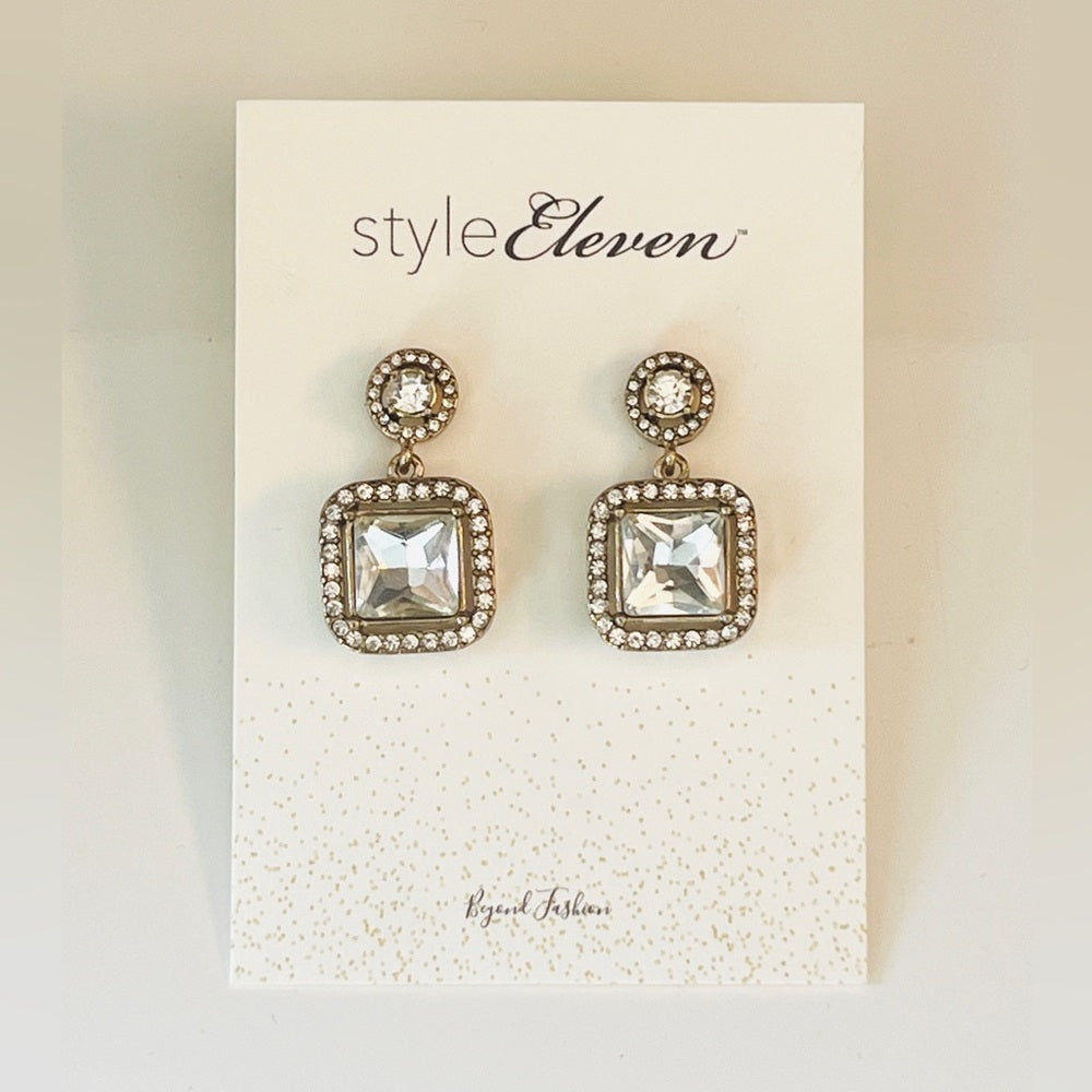 Square Crystal Charms