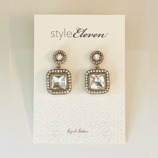 Square Crystal Charms