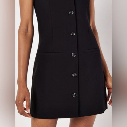 SO ♥️Apricot - Tailored Waistcoat Mini Dress