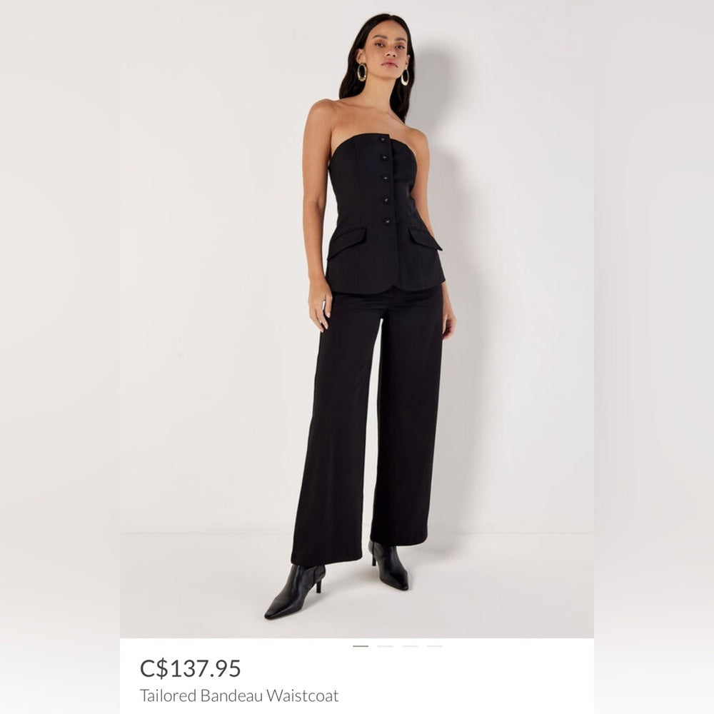 SO ♥️! Apricot  - Tailored Bandeau Waistcoat - Part of a Set